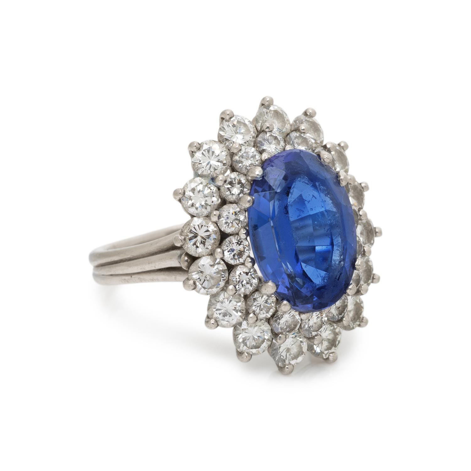 TIFFANY & CO., TANZANITE AND DIAMOND RING