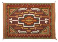 Three Navajo Weavings First: 48 x 38 inches.
