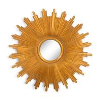 A Contemporary Giltwood Sunburst Mirror