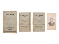 [CIVIL WAR]. Group of 3 "Pass Book" diaries of Private Lucius D. Savage, 2nd Vermont Infantry.