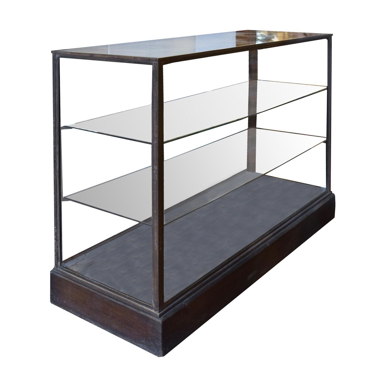 An Iron and Glass Display Case by Jose Thenee 47" D x 17.5" D x 34" H — Argentina, Circa 1930