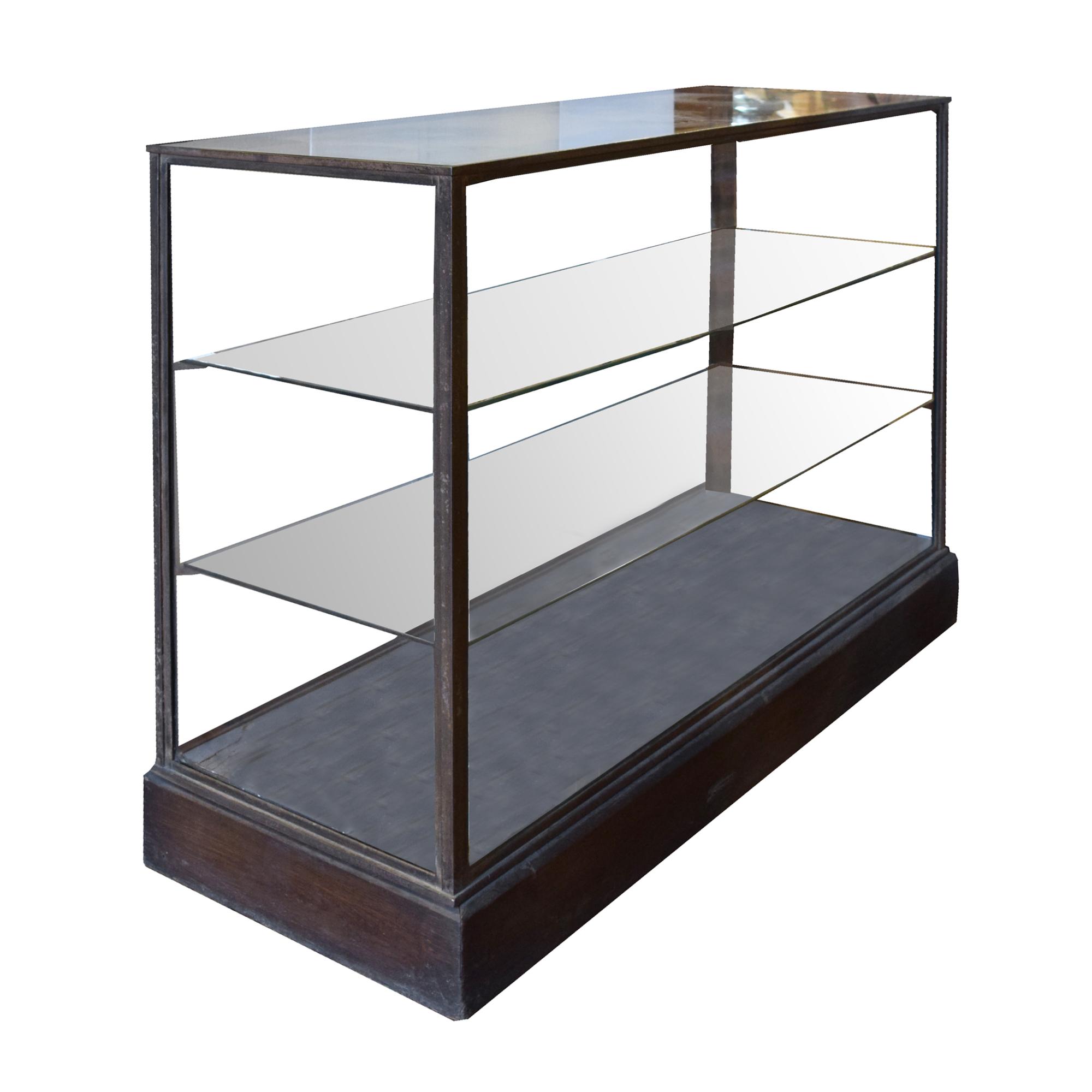 An Iron and Glass Display Case by Jose Thenee 47" D x 17.5" D x 34" H — Argentina, Circa 1930