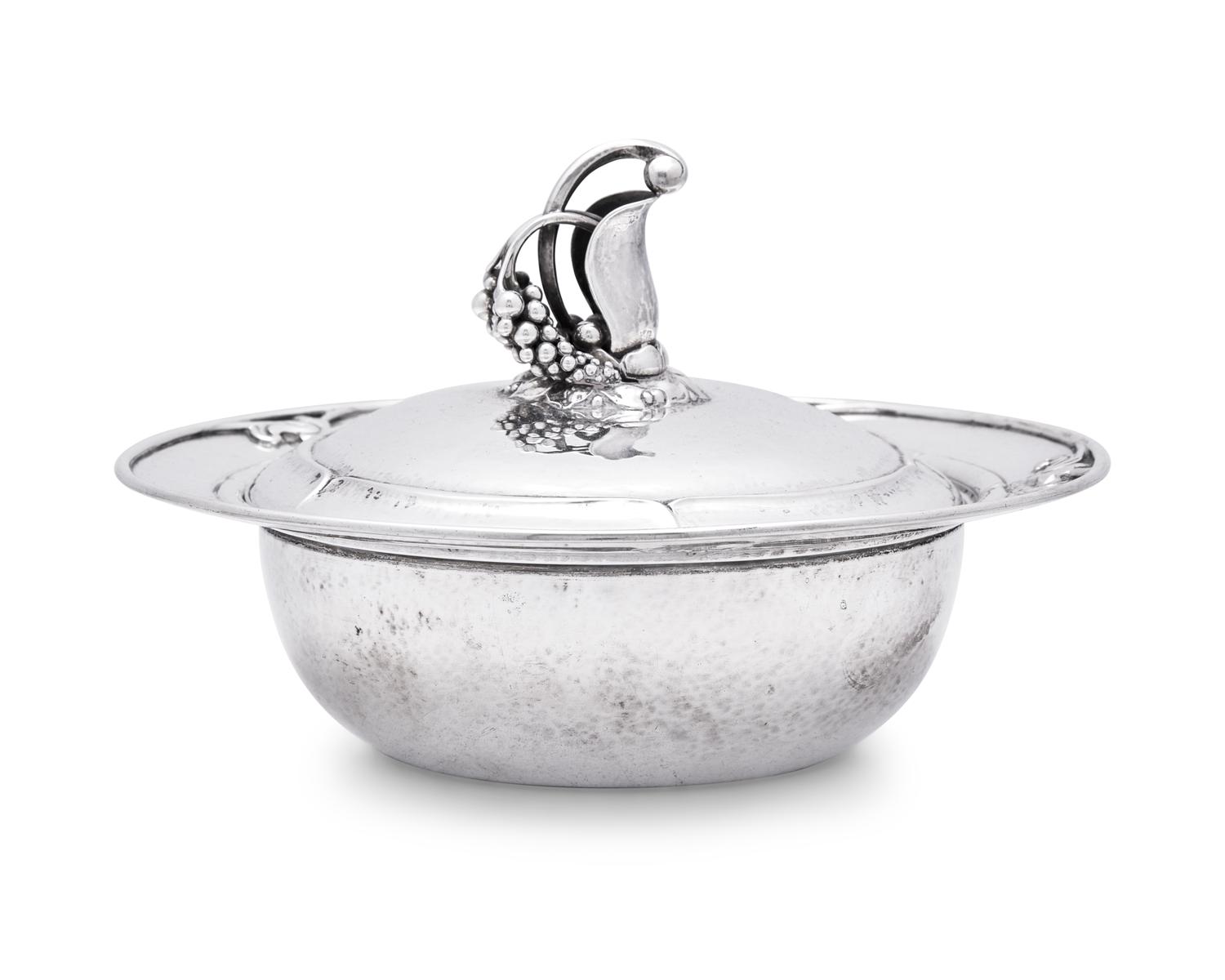 A Georg Jensen Silver Covered Vegetable Dish