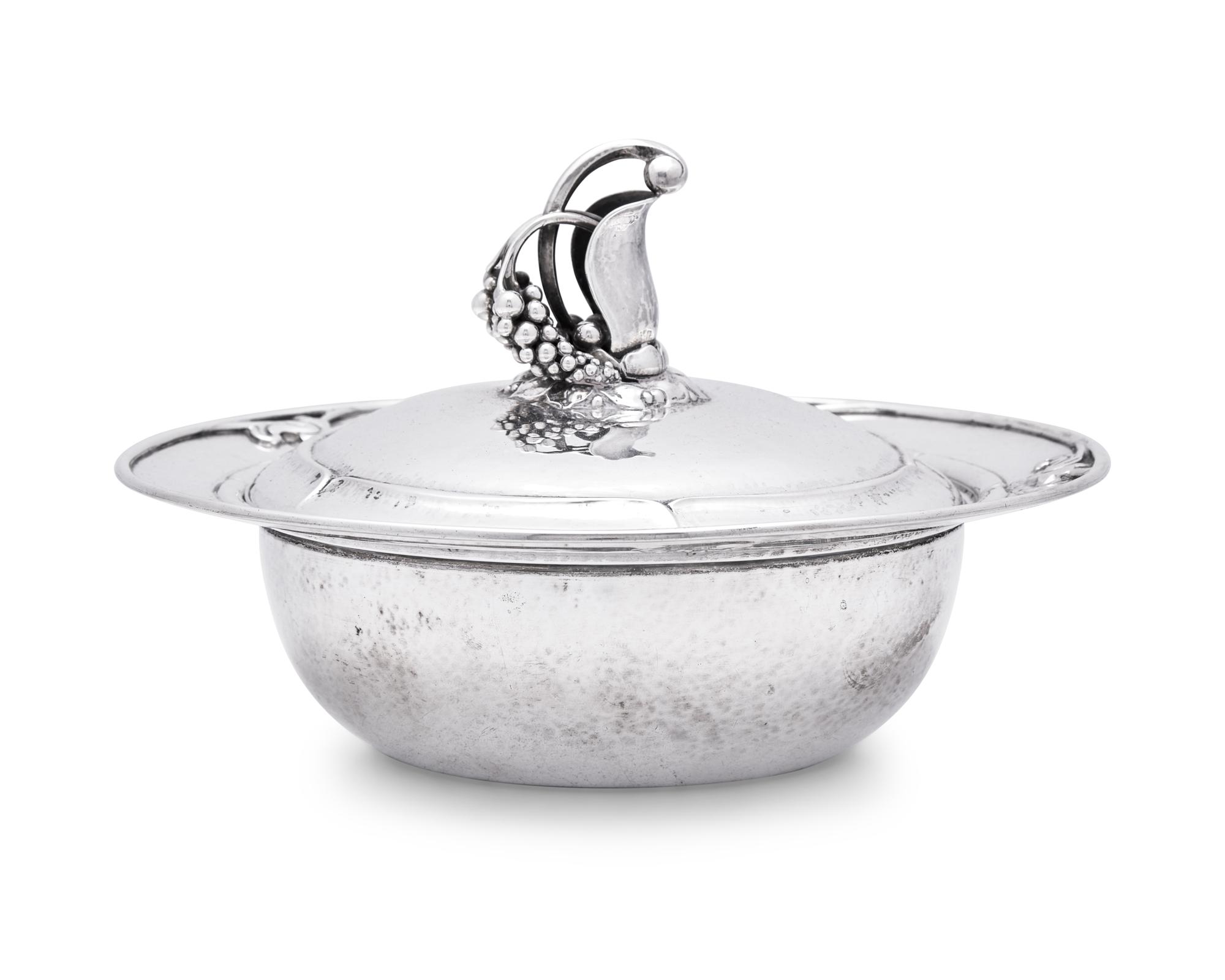A Georg Jensen Silver Covered Vegetable Dish