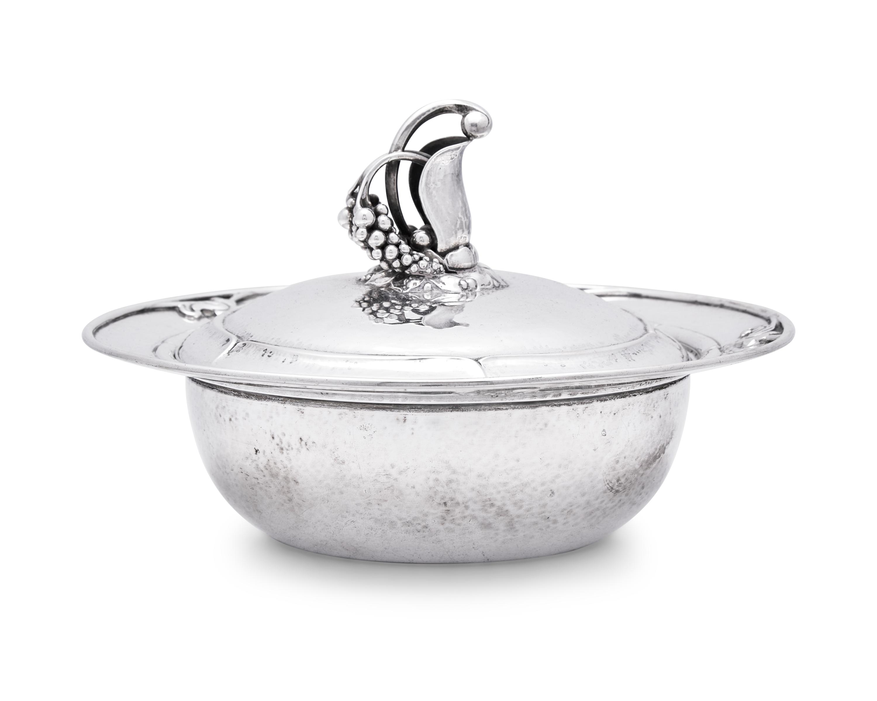 A Georg Jensen Silver Covered Vegetable Dish