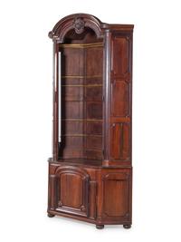 A Pair of Portuguese Rosewood Corner Bookcases