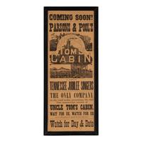 [African American - Theatre]. Coming Soon! Parsons & Pool's Original Uncle Tom's Cabin . Providence, RI: Watcheer Print, ca 1880s.