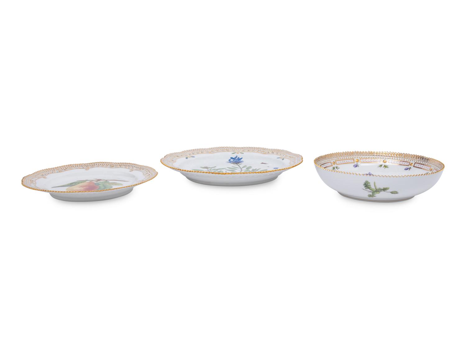 Three Royal Copenhagen Porcelain Articles