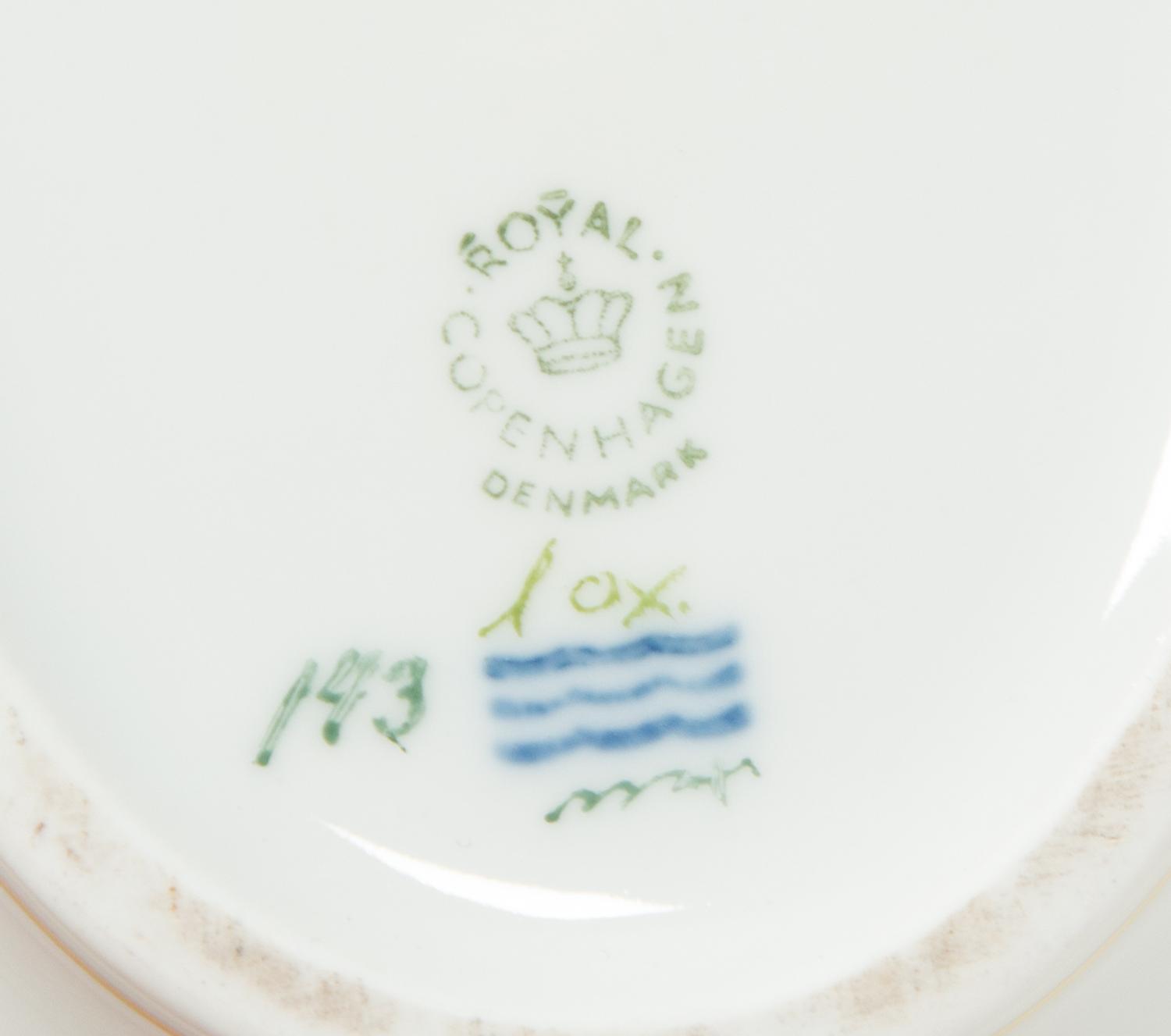 A Royal Copenhagen Flora Danica Porcelain Teapot