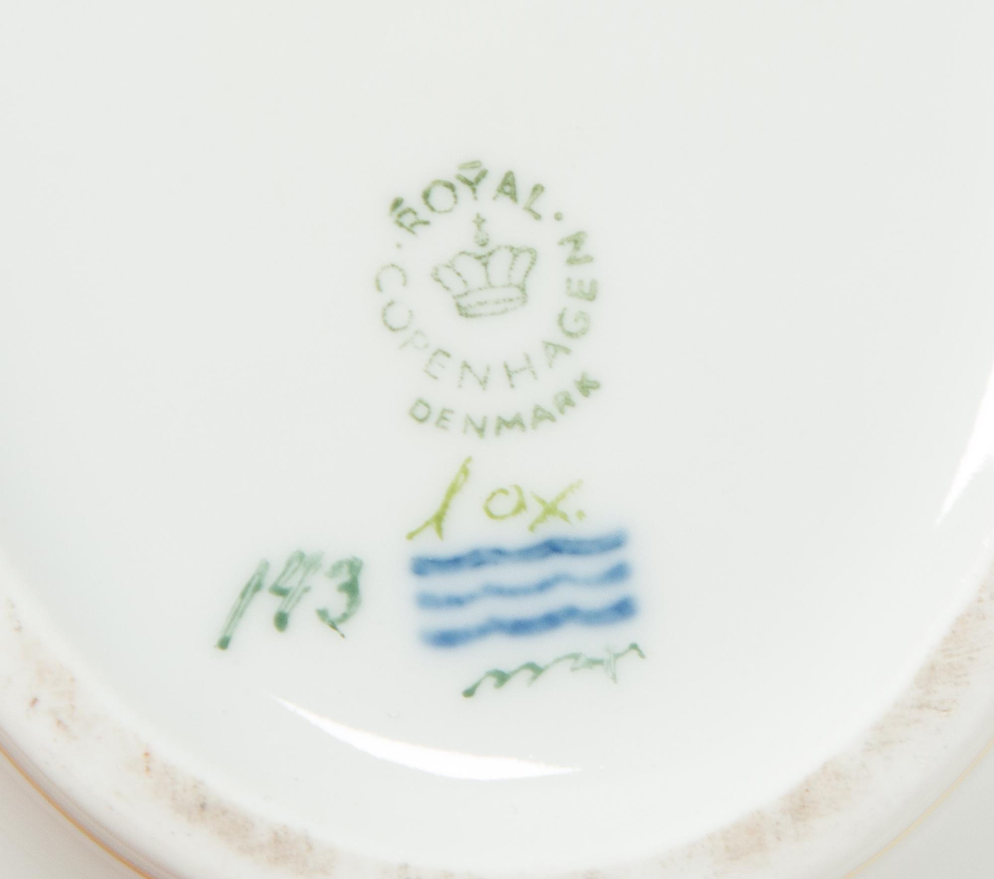 A Royal Copenhagen Flora Danica Porcelain Teapot