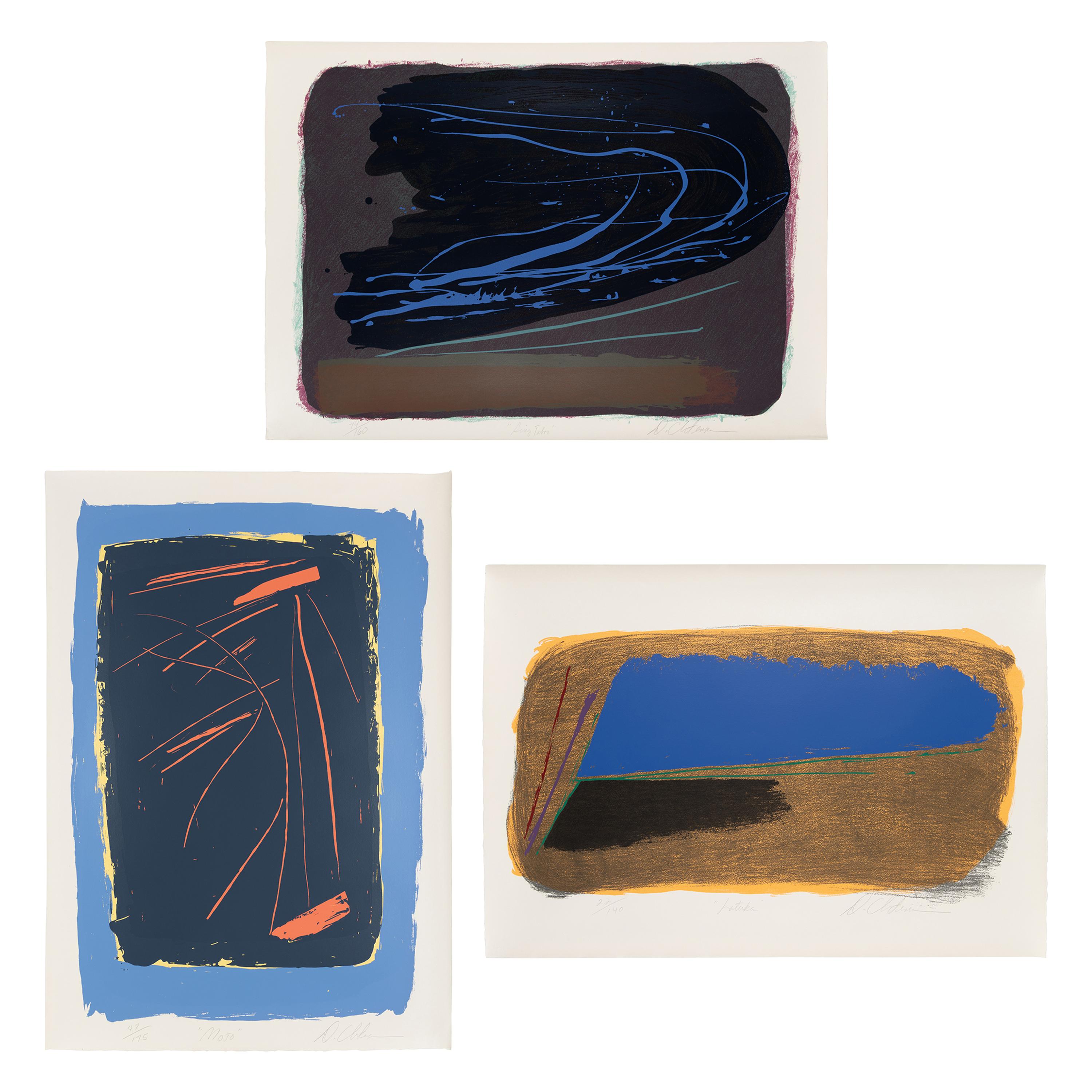 Dan Christensen (American, 1942-2007) — Latuka, Ring Taboo, and Mojo (three works)