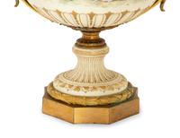 A Gilt Bronze Mounted Sèvres Porcelain Urn