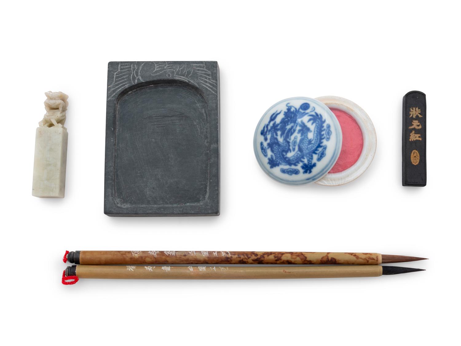 Eleven Chinese Scholar's Objects from Hsiaofang Pottery Arts