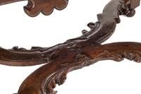 A Continental Baroque Walnut Table