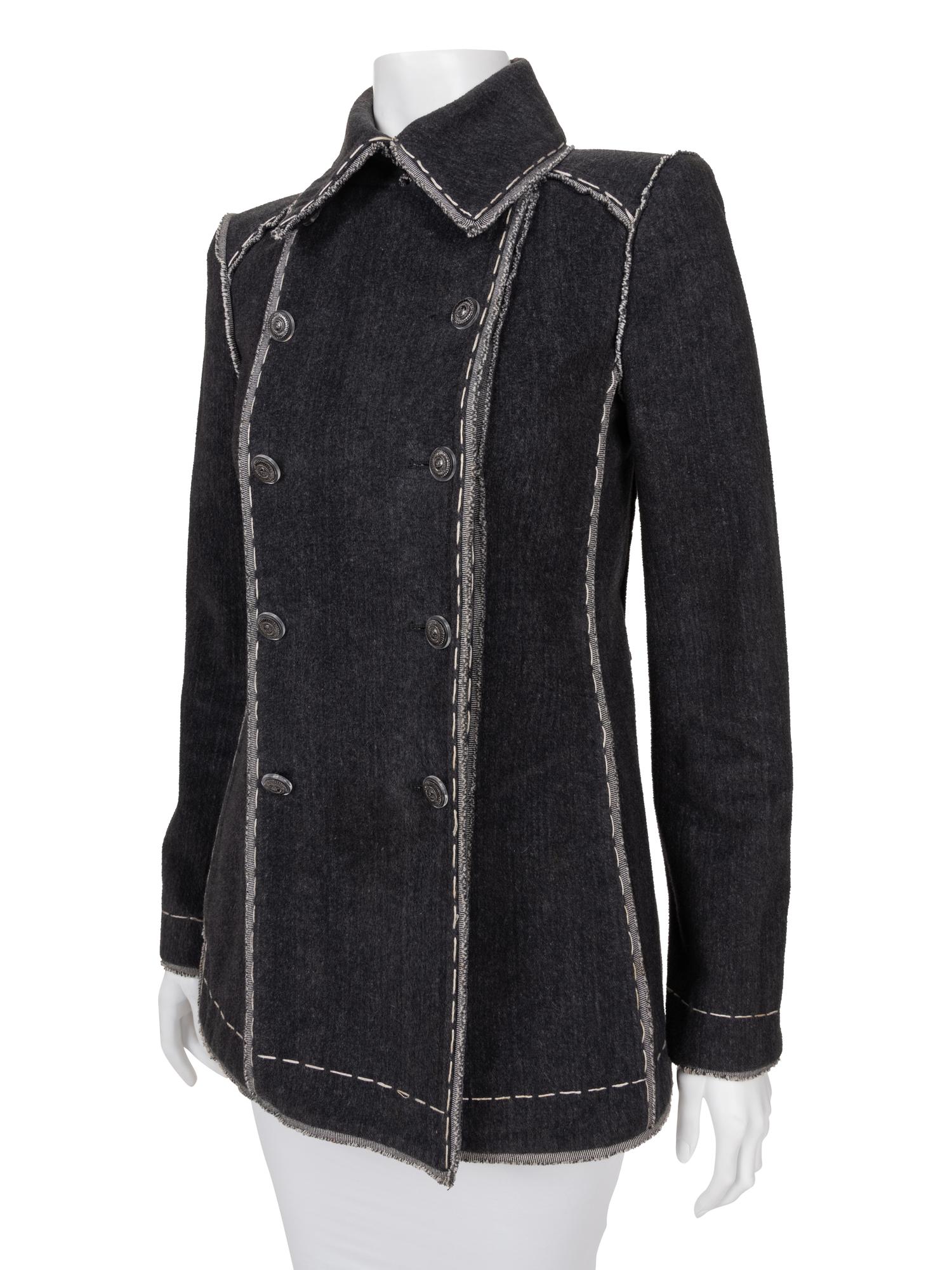 Chanel Denim Double Breasted Jacket, 2000-10s