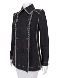 Chanel Denim Double Breasted Jacket, 2000-10s