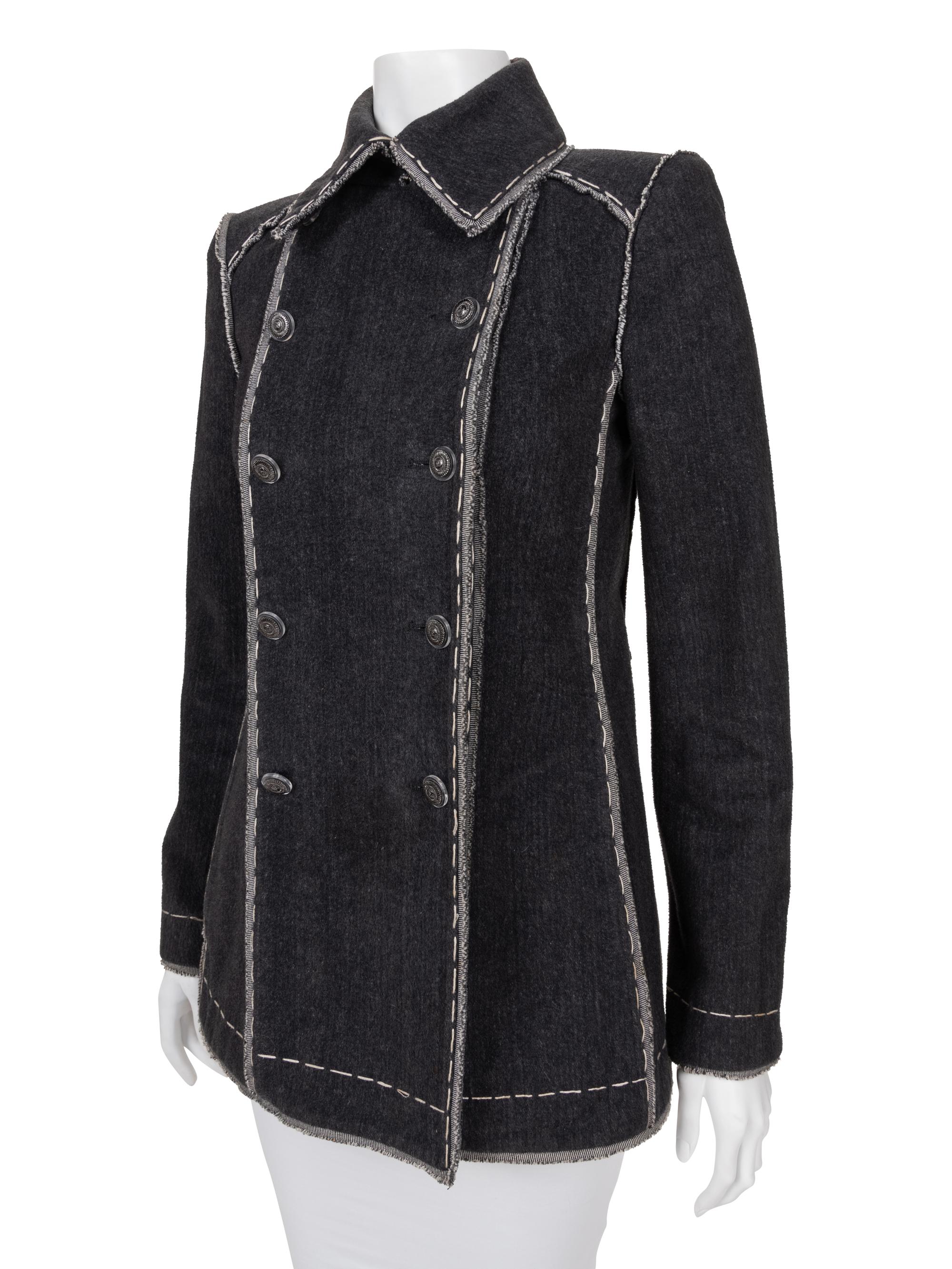 Chanel Denim Double Breasted Jacket, 2000-10s