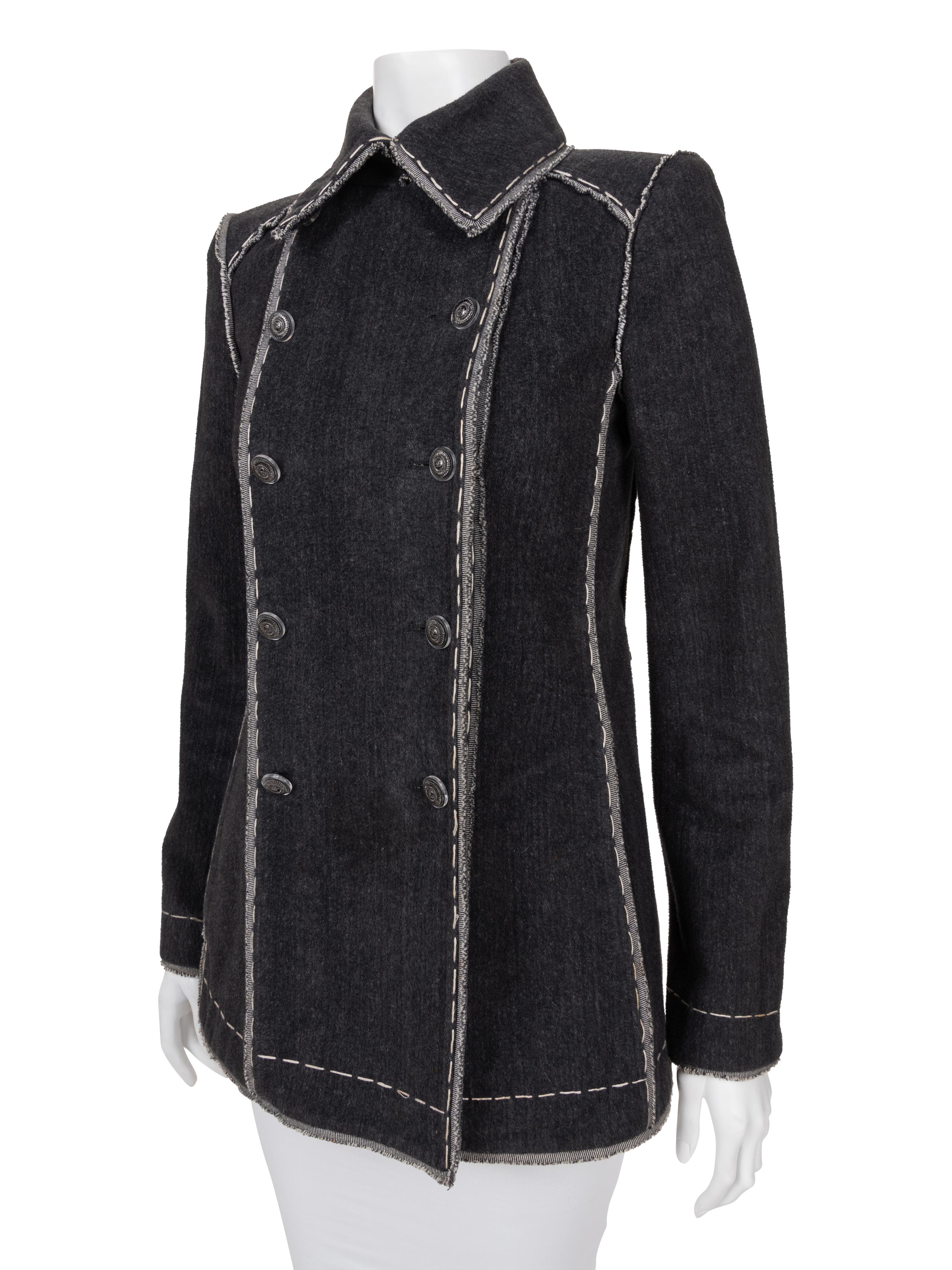 Chanel Denim Double Breasted Jacket, 2000-10s