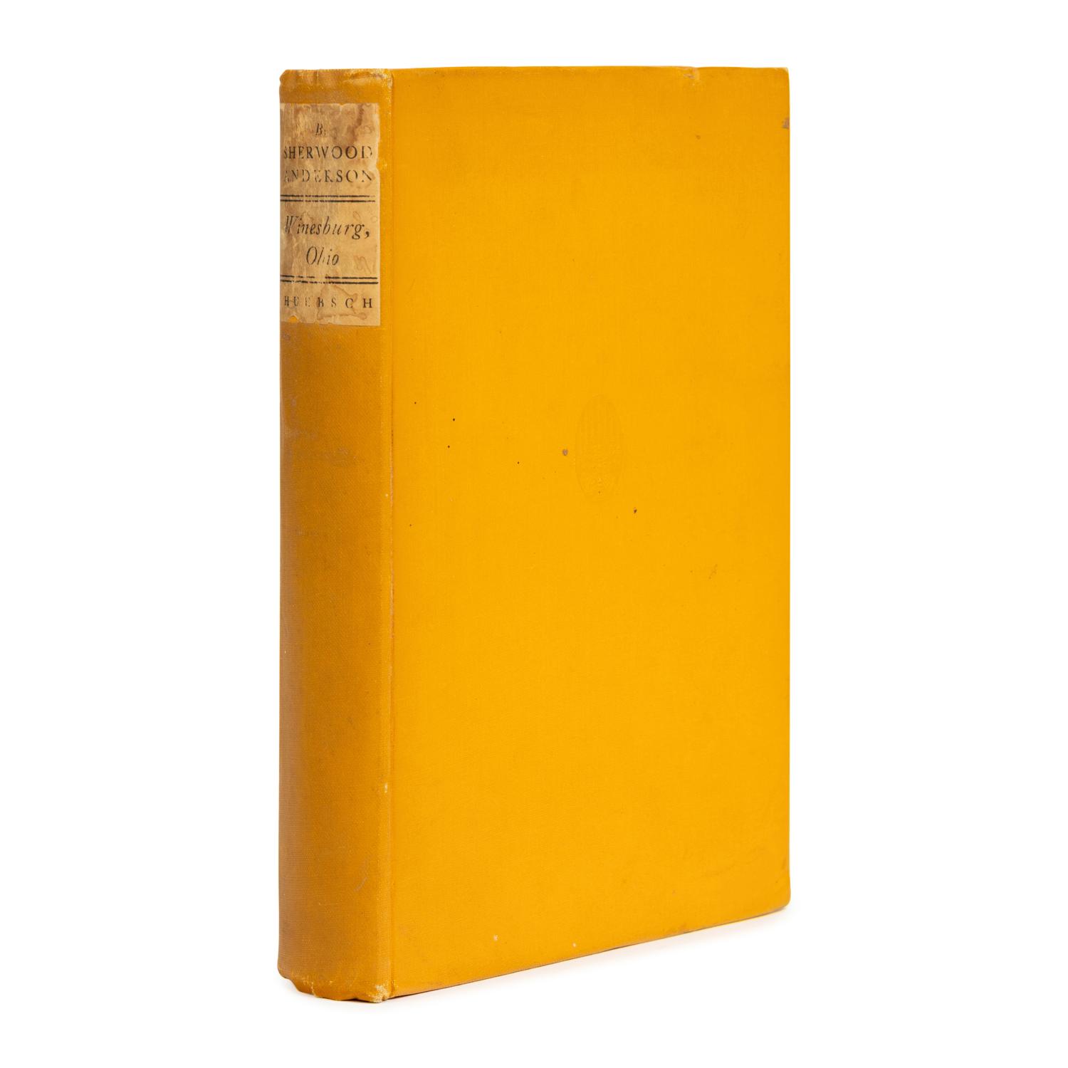 Anderson, Sherwood (1876-1941). Winesburg, Ohio . New York: B.W. Huebsch, 1919.