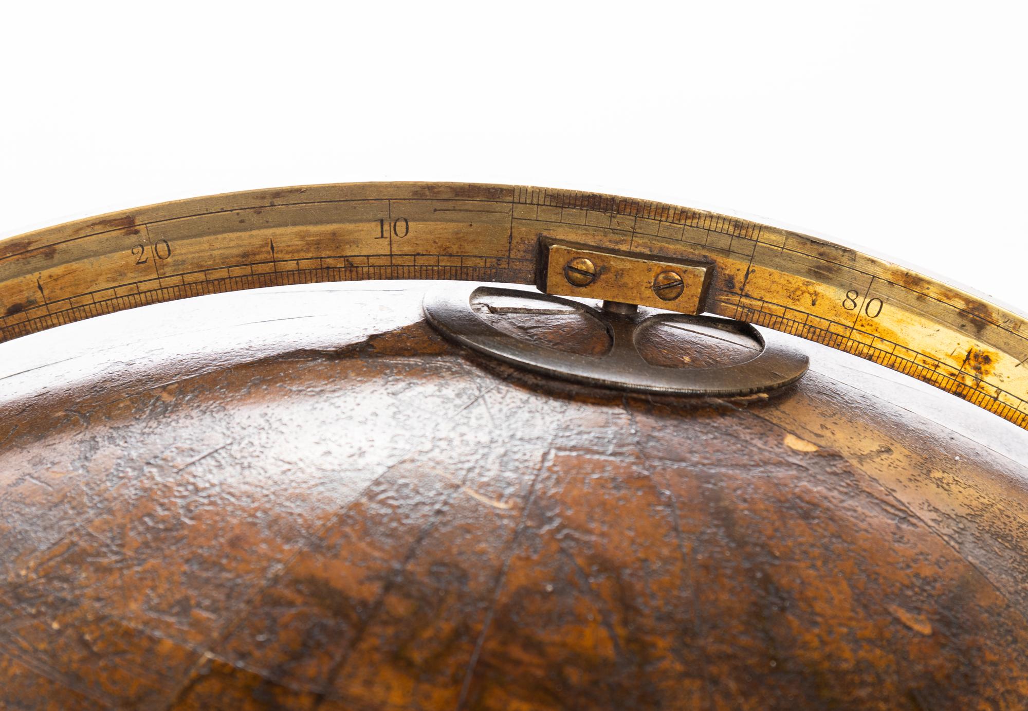 A Regency 21-Inch Terrestrial Floor Globe by John and William Cary