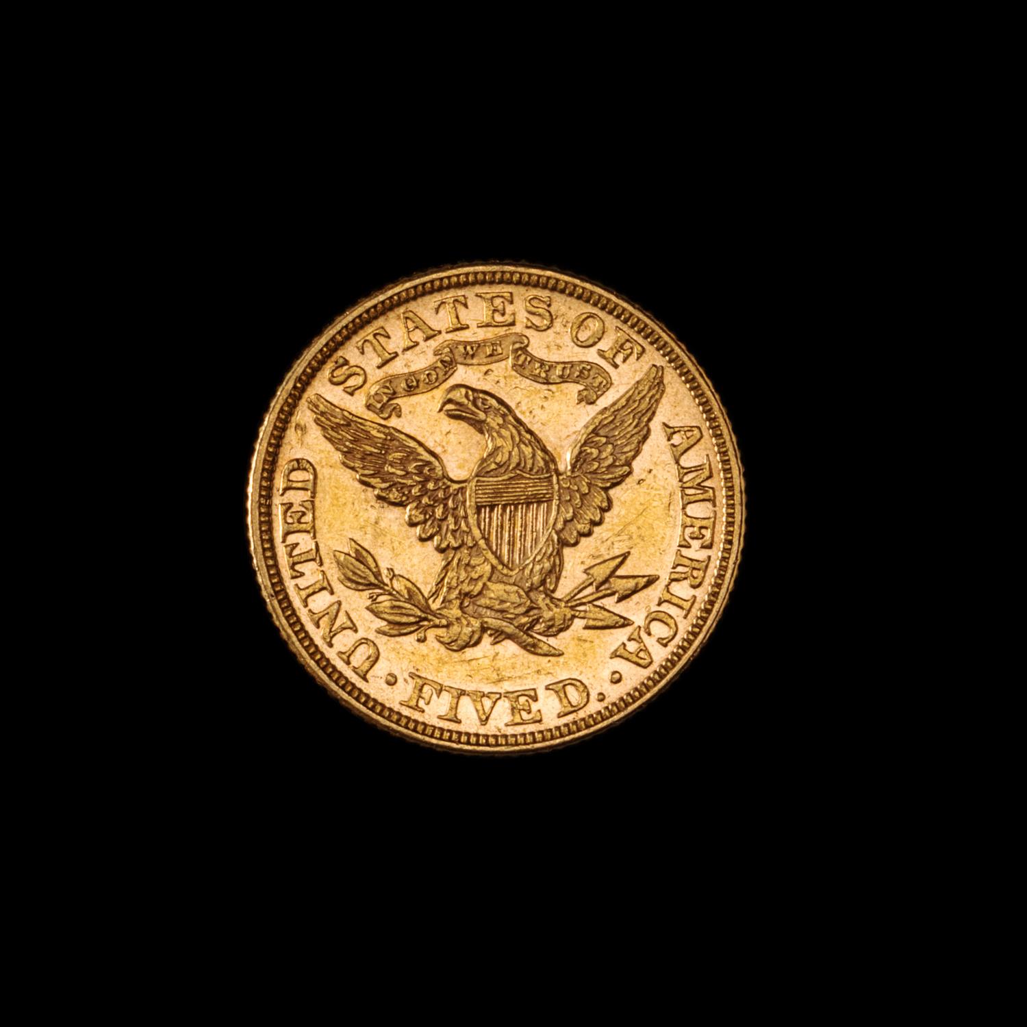 A United States 1895 Liberty Head $5 Gold Coin