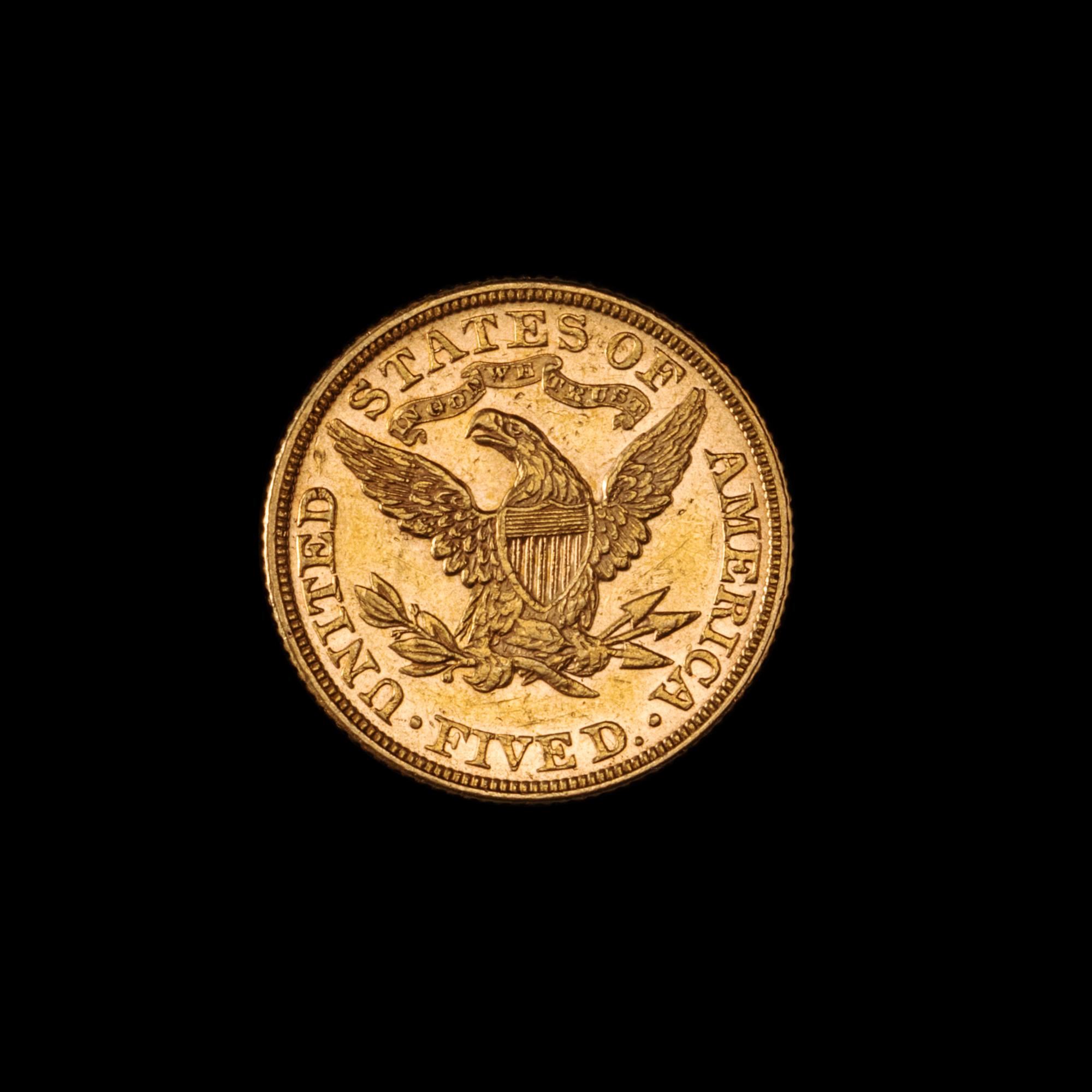 A United States 1895 Liberty Head $5 Gold Coin