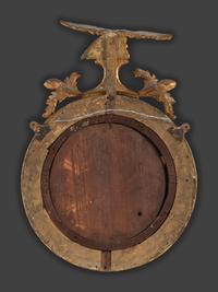 A Federal Giltwood Bull's Eye Mirror