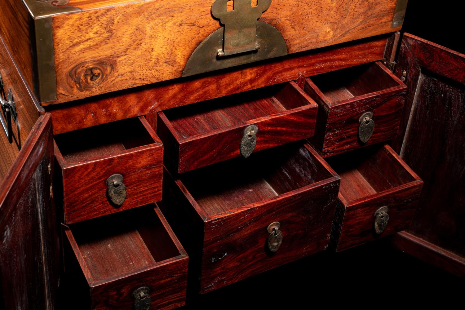 A Huanghuali Seal Chest, Guanpixiang