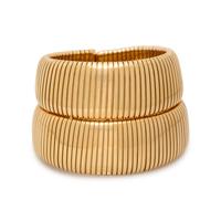 CARLO WEINGRILL, YELLOW GOLD CUFF BRACELET