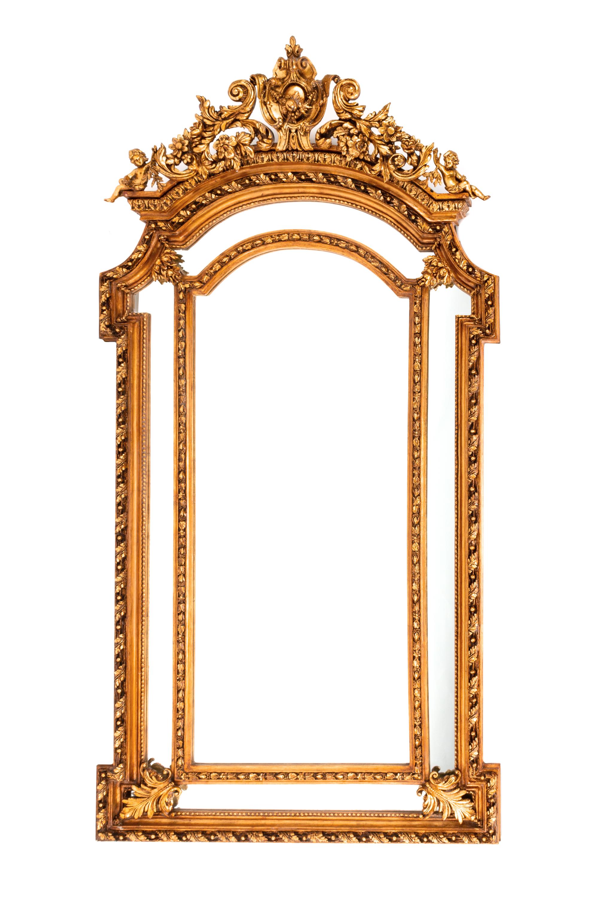 A Louis XV Style Gilded Mirror