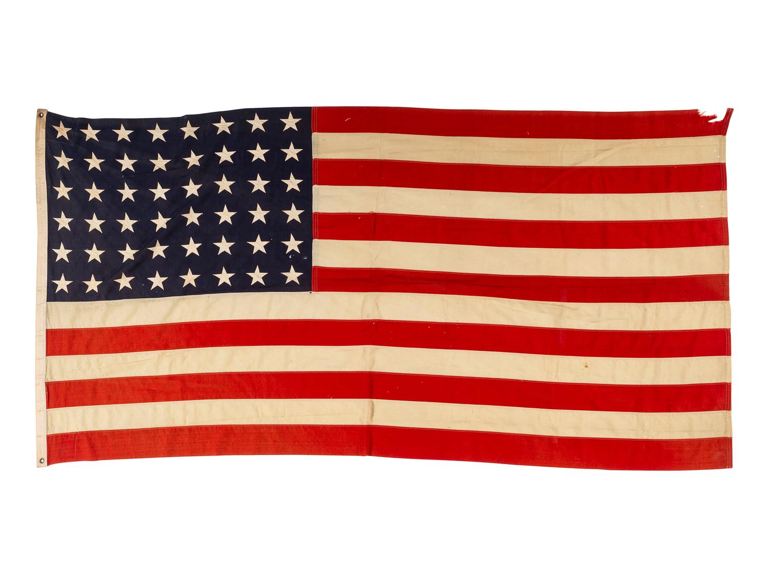 [FLAGS]. 48-star American flag.