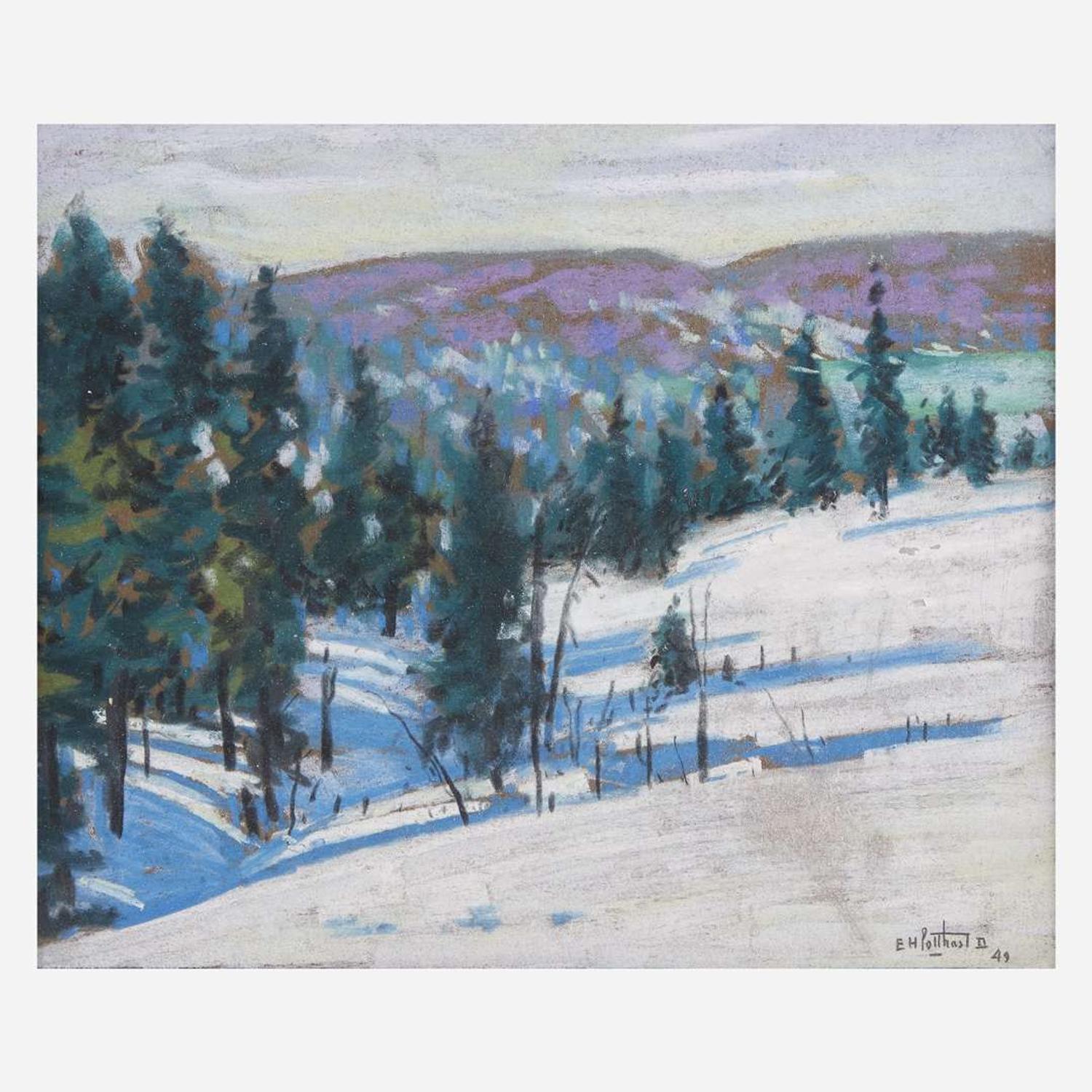Edward Henry Potthast Jr. (American, 1880-1941) Snow Hill