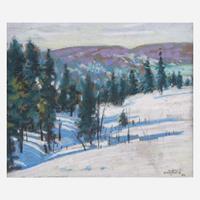 Edward Henry Potthast Jr. (American, 1880-1941) Snow Hill