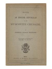 SWINBURNE, Algernon Charles (1837-1909). A group of 5 pamphlets comprising: