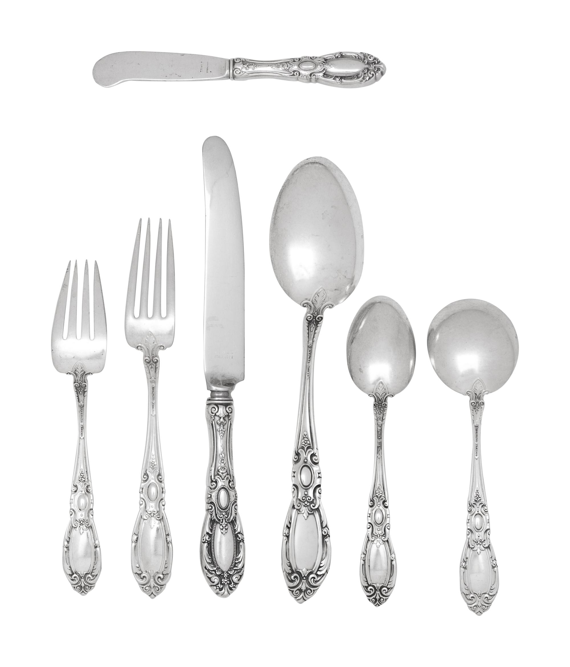 A Towle Silver Flatware Service