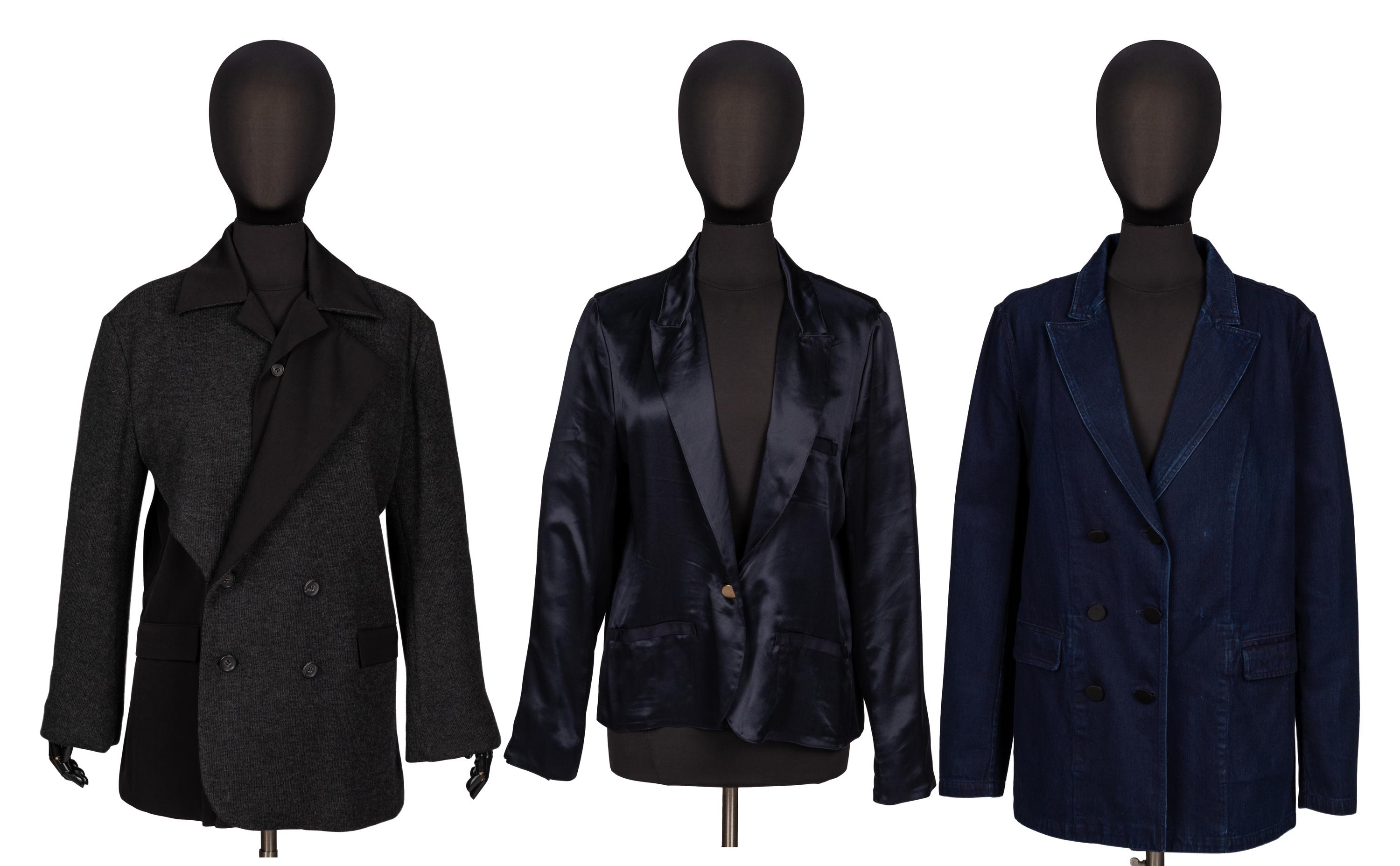 Three Designer Tailored Jackets by Lanvin and Yamamoto