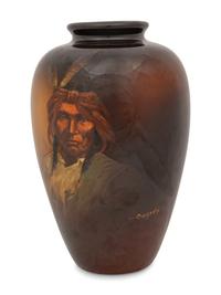 A Weller Louwelsea Indian Vase, by Anthony Dunlavy