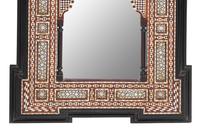 A Pair of Moorish Style Marquetry Mirrors