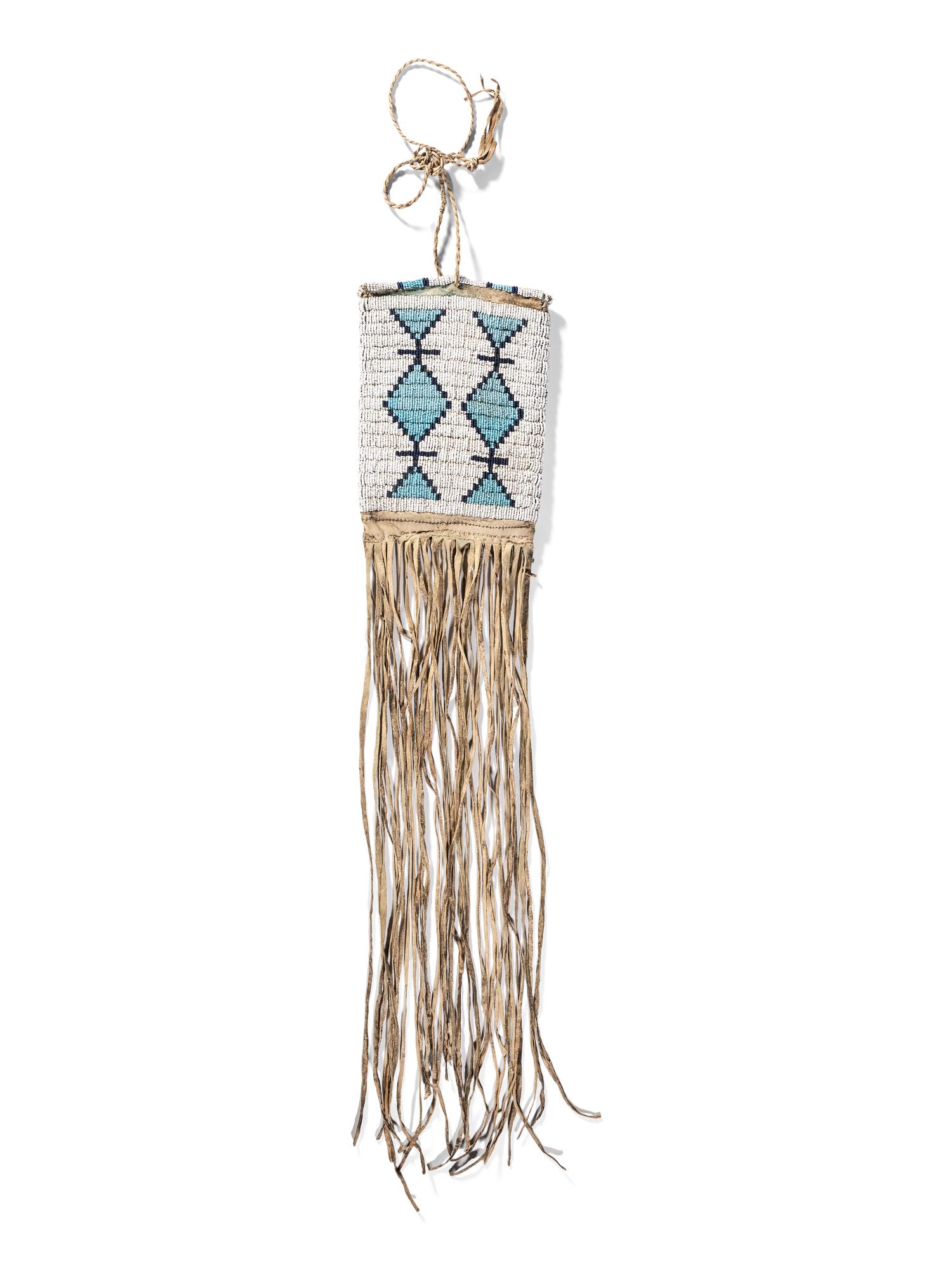 Ute Beaded Hide Bag
