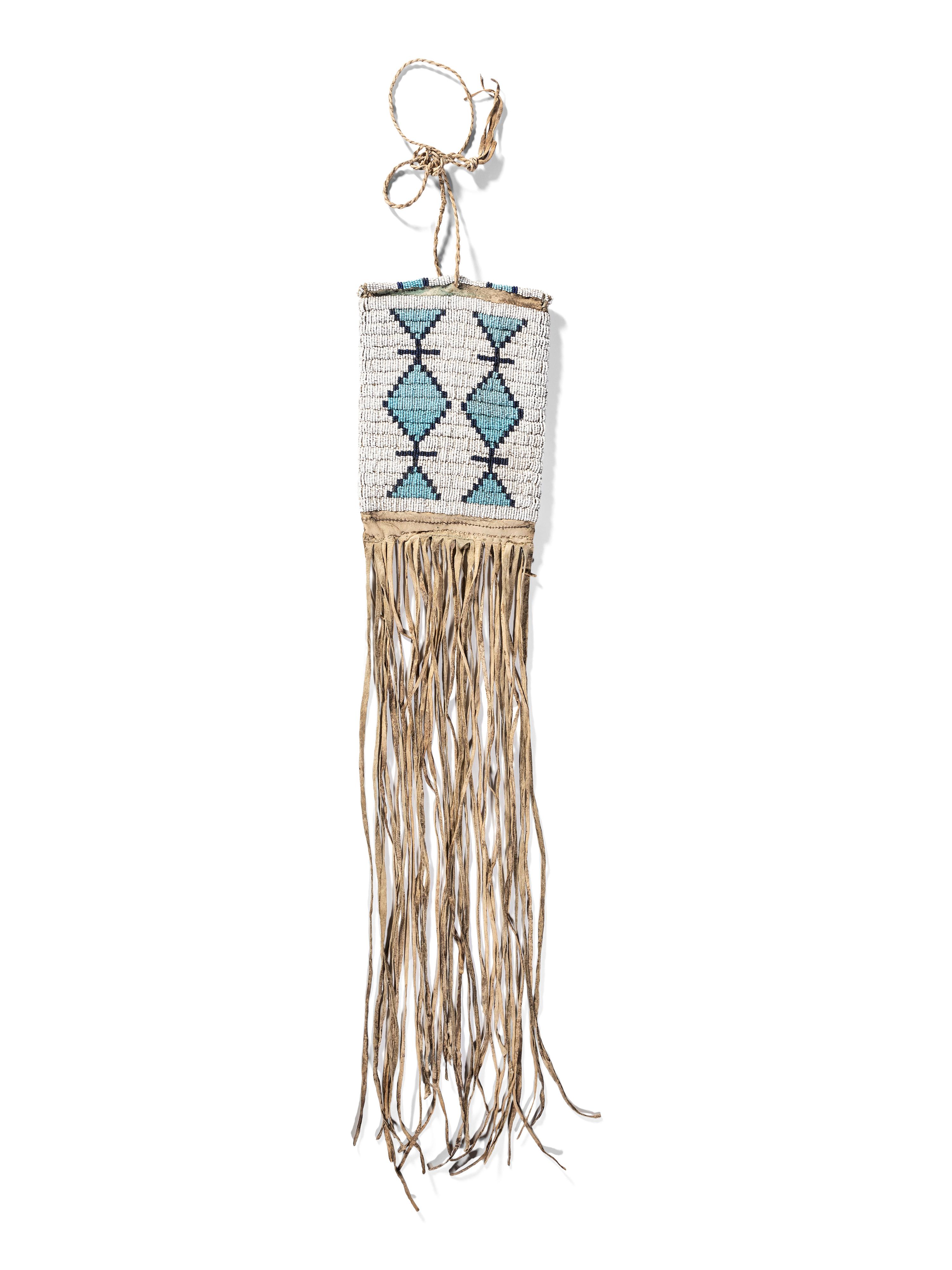 Ute Beaded Hide Bag