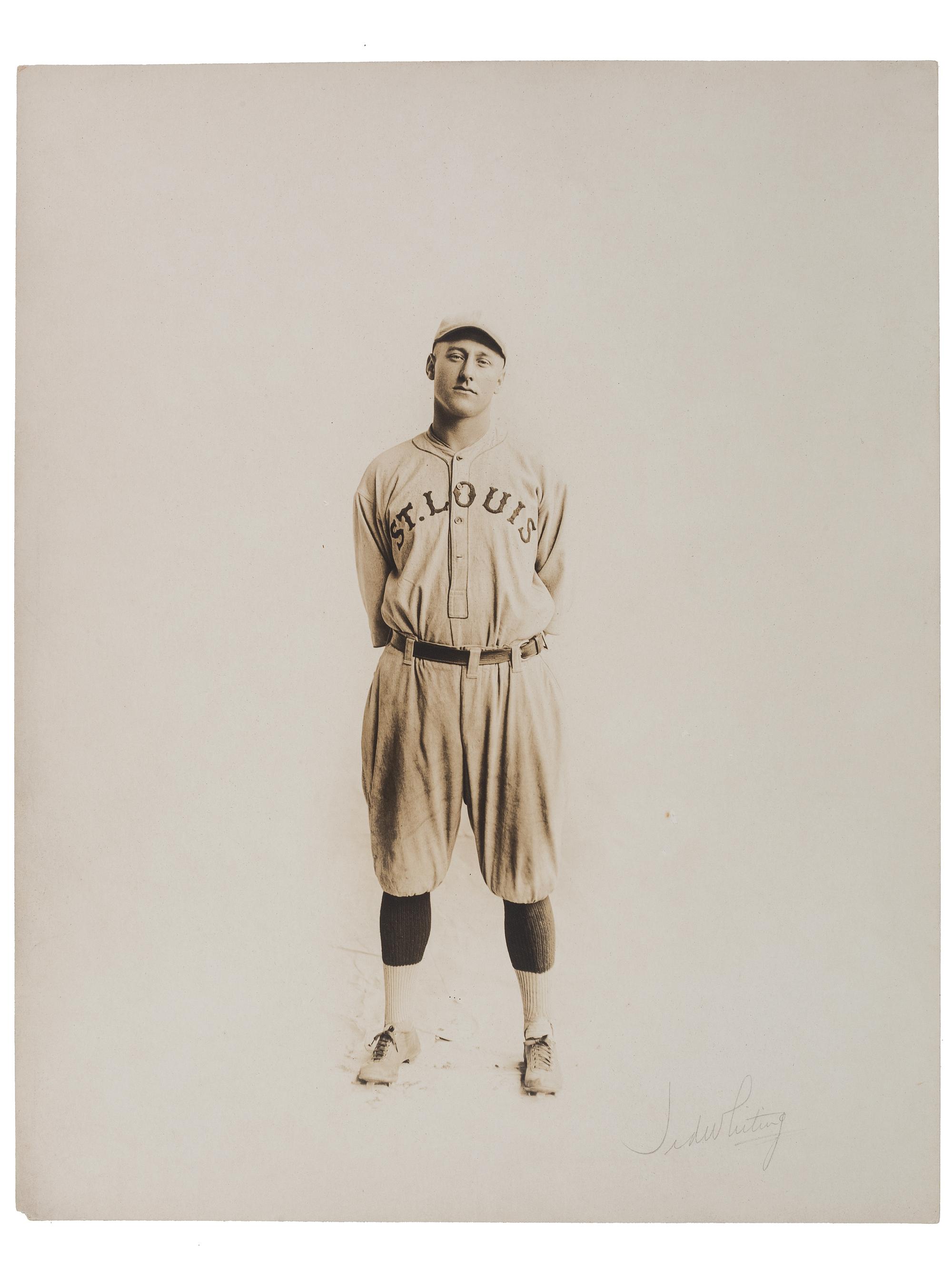 [SPORTS]. A group of 5 photographs of baseball players.