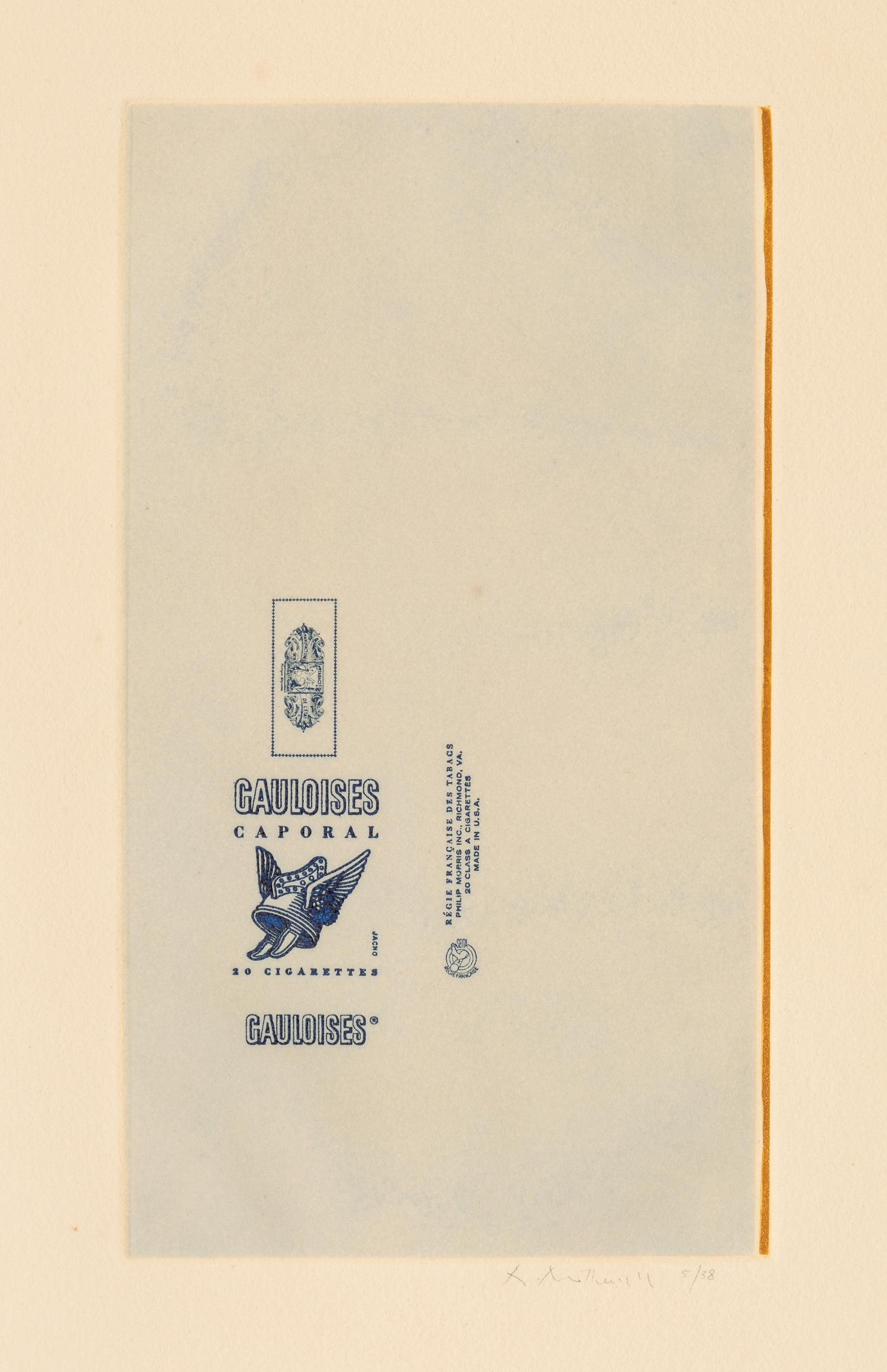 Gauloises Bleues (Raw Umber Edge)