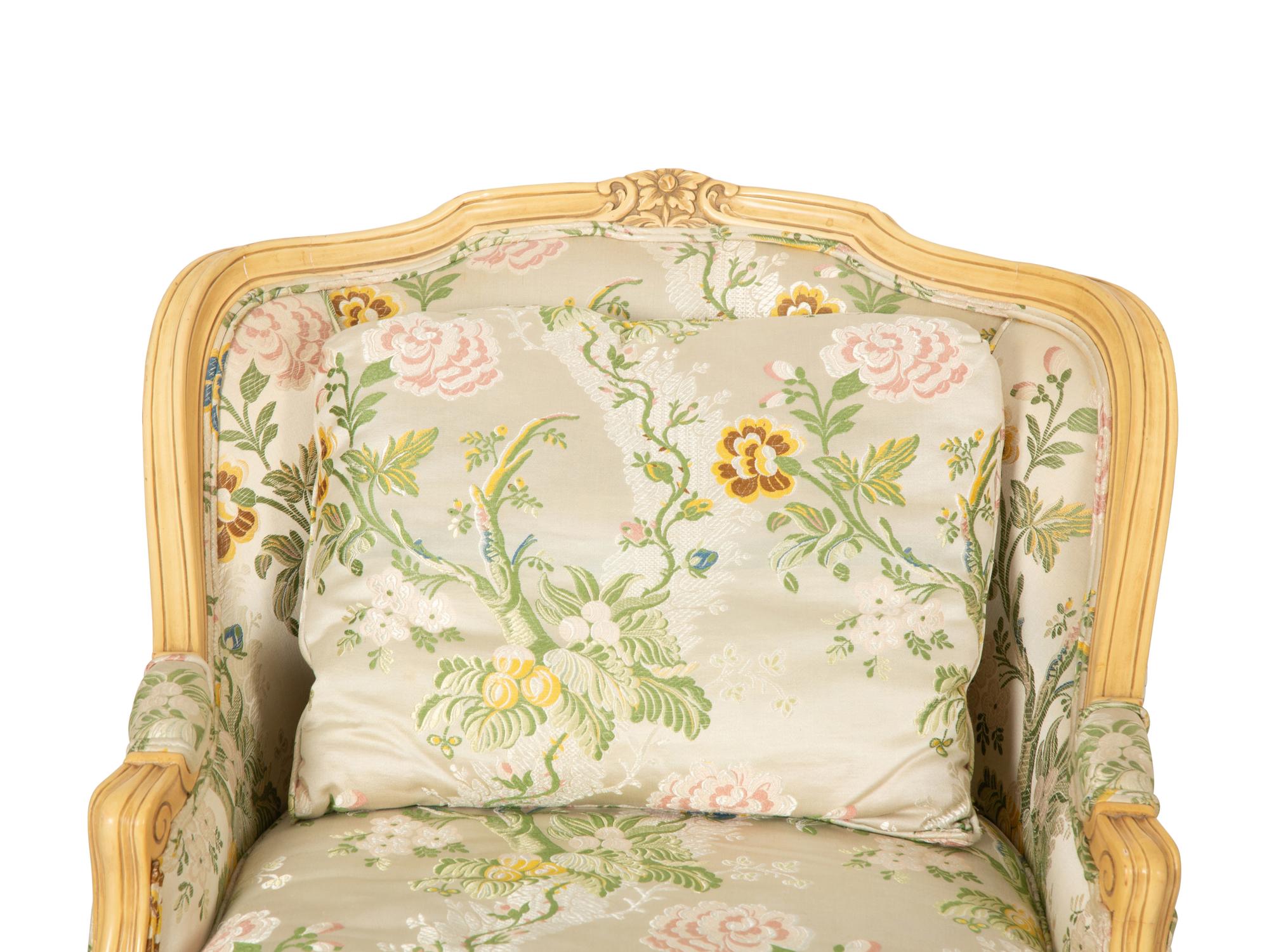 A Pair of Louis XV Style Painted Duchesses Brisees