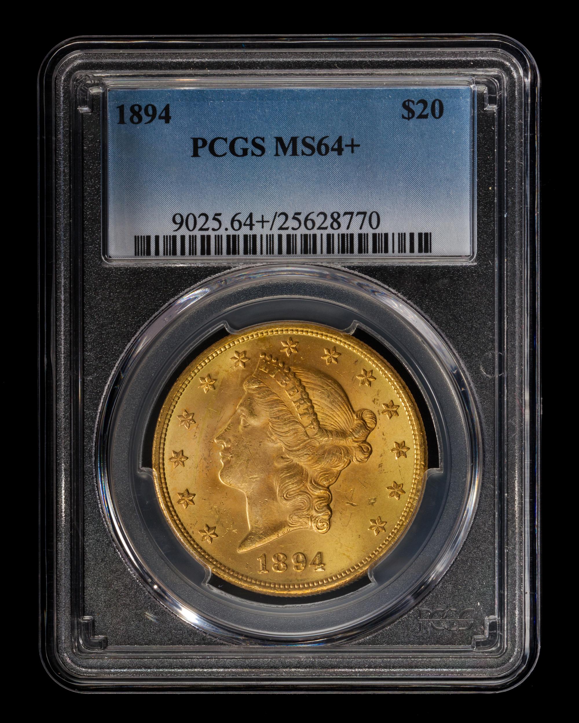 A United States 1894 Liberty Head $20 Gold Coin
