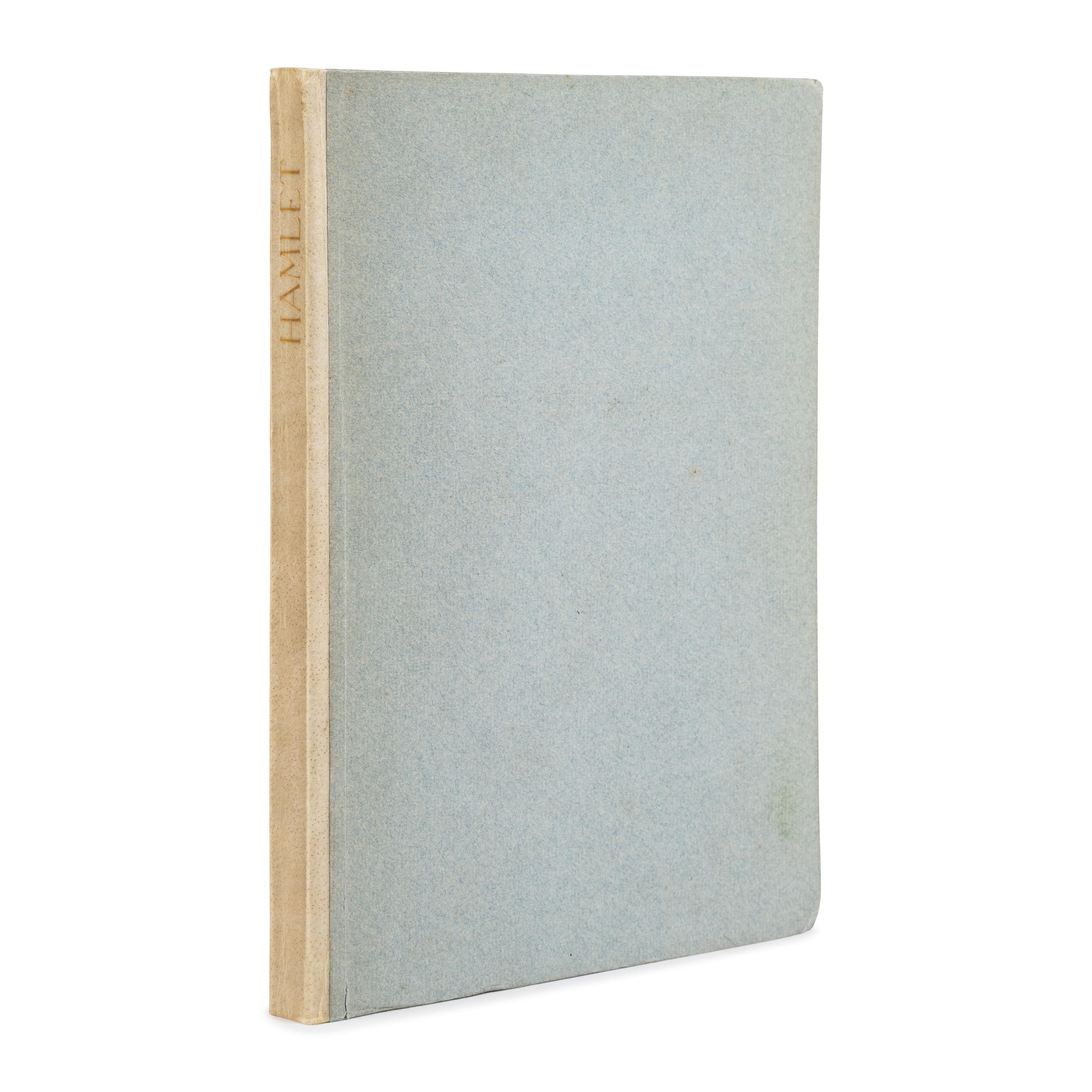 [Fine Press - Doves Press & Bindery]. Shakespeare, William (1564-1616). The Tragicall Historie of Hamlet Prince of Denmarke . Hammersmith: The Doves Press, 1909.