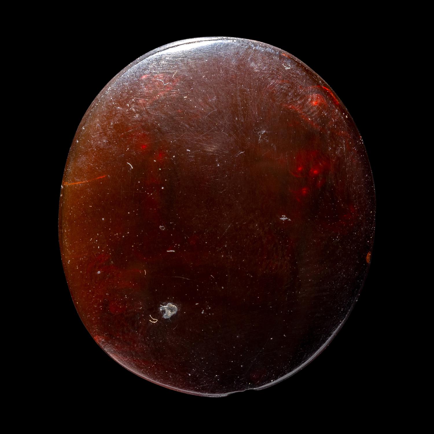 A Roman Carnelian Ring Stone with the Gods Ares and Venus