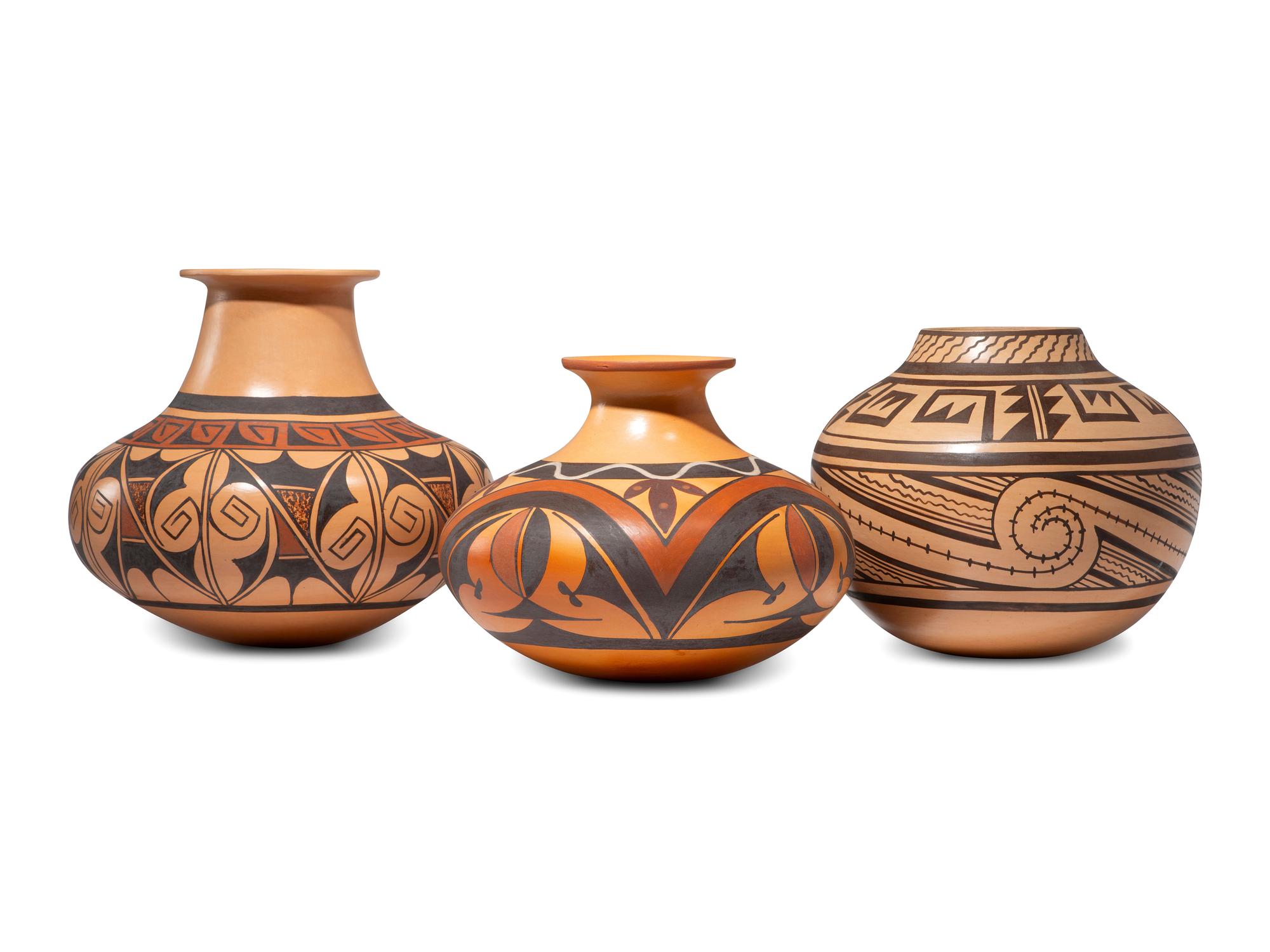Polychrome Pottery Jars