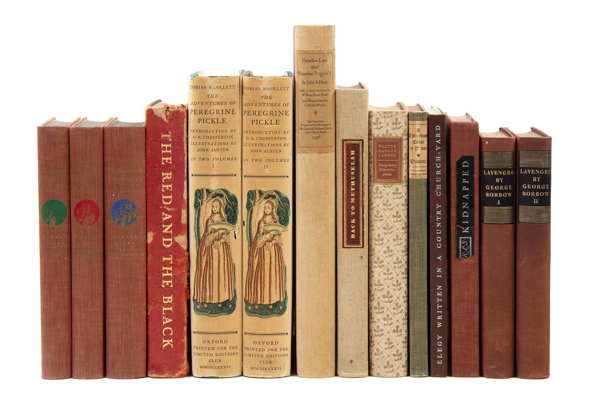 [THE LIMITED EDITIONS CLUB - BRITISH LITERATURE]. A group of 10 works published by the Limited Editions Club.