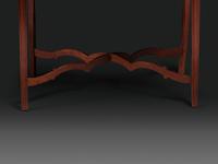 A Late Chippendale Carved Cherrywood Stretcher-Base Pembroke Table