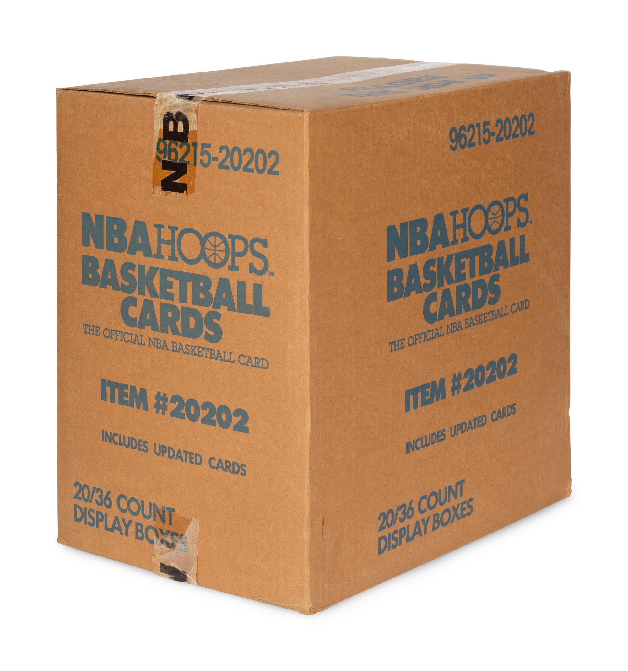 A Factory Case of 1989-90 NBA Hoops Series II Basketball Cards (20 Boxes)